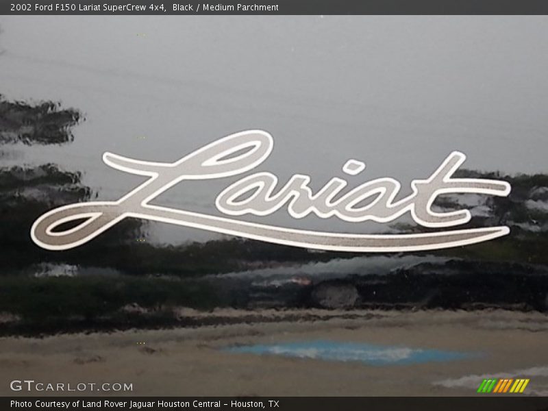 Black / Medium Parchment 2002 Ford F150 Lariat SuperCrew 4x4