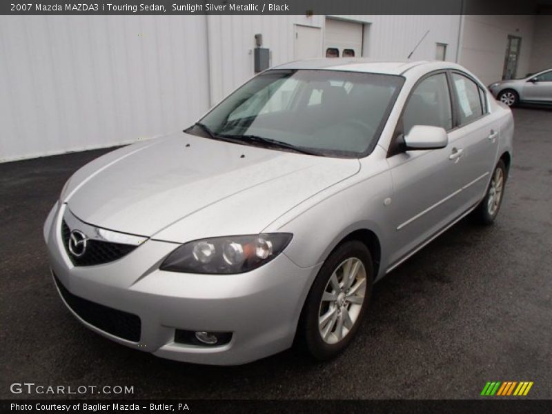 Sunlight Silver Metallic / Black 2007 Mazda MAZDA3 i Touring Sedan