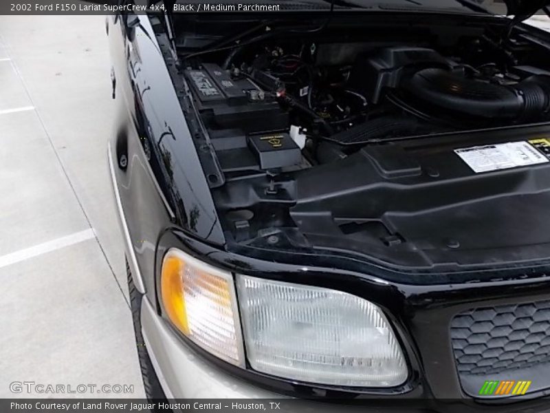 Black / Medium Parchment 2002 Ford F150 Lariat SuperCrew 4x4