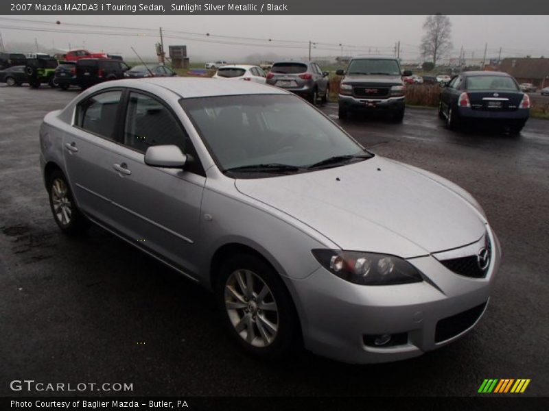 Sunlight Silver Metallic / Black 2007 Mazda MAZDA3 i Touring Sedan
