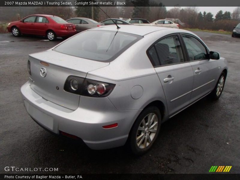 Sunlight Silver Metallic / Black 2007 Mazda MAZDA3 i Touring Sedan
