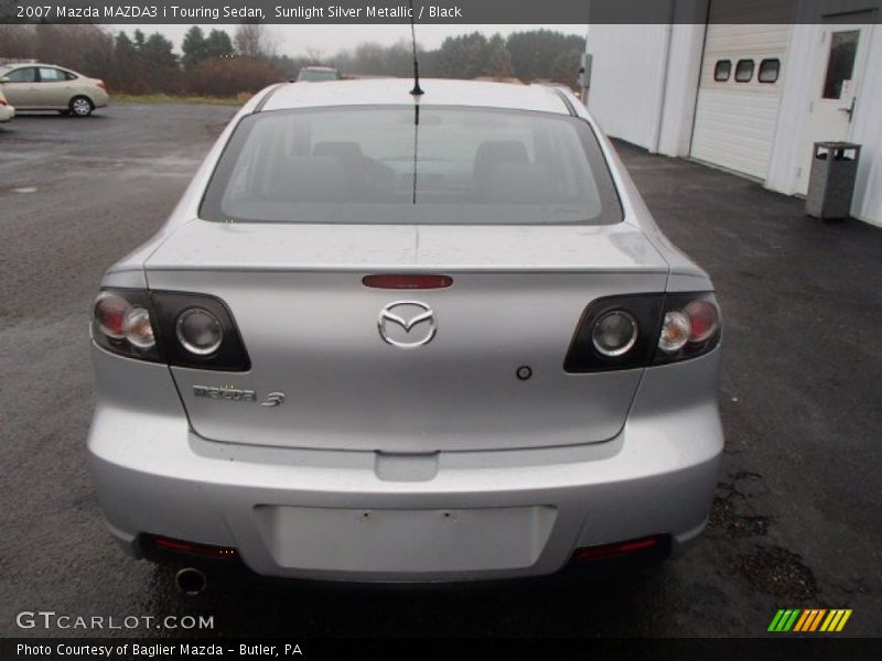 Sunlight Silver Metallic / Black 2007 Mazda MAZDA3 i Touring Sedan