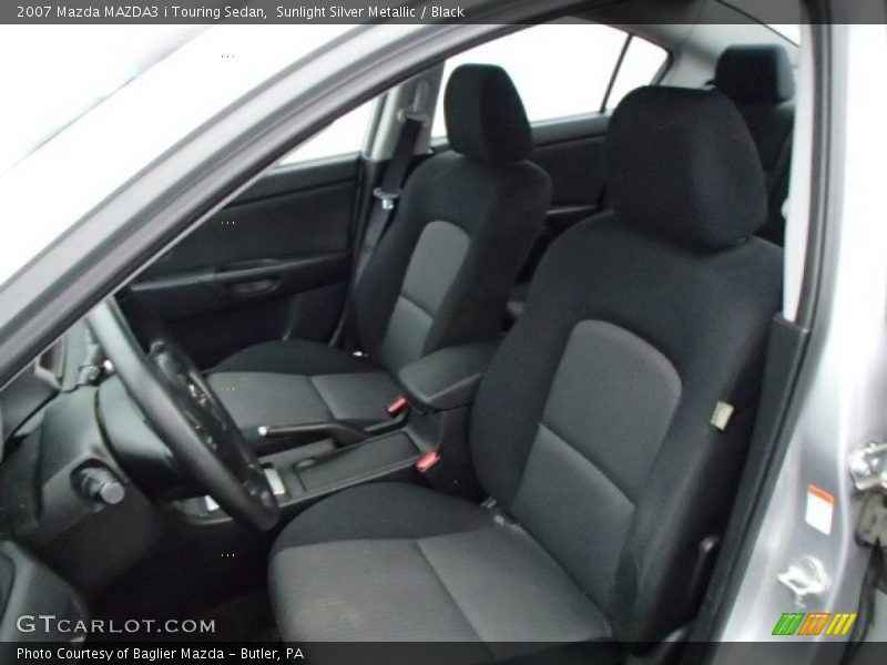 Sunlight Silver Metallic / Black 2007 Mazda MAZDA3 i Touring Sedan
