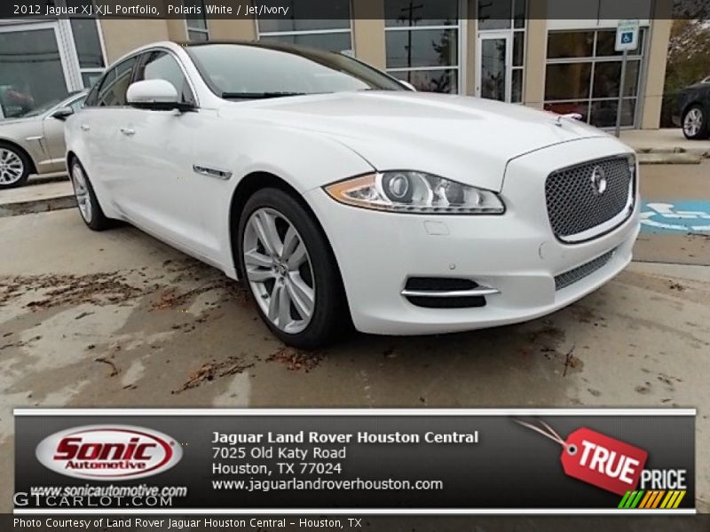 Polaris White / Jet/Ivory 2012 Jaguar XJ XJL Portfolio