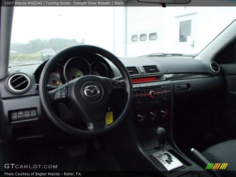 Sunlight Silver Metallic / Black 2007 Mazda MAZDA3 i Touring Sedan