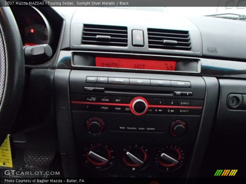Sunlight Silver Metallic / Black 2007 Mazda MAZDA3 i Touring Sedan