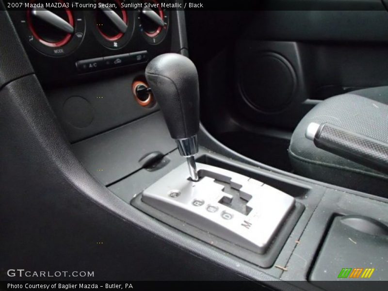 Sunlight Silver Metallic / Black 2007 Mazda MAZDA3 i Touring Sedan