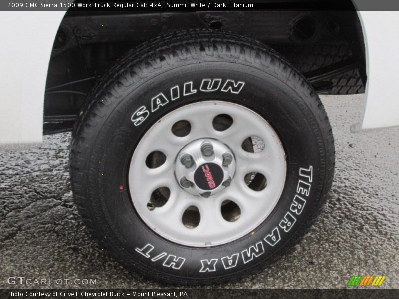 Summit White / Dark Titanium 2009 GMC Sierra 1500 Work Truck Regular Cab 4x4