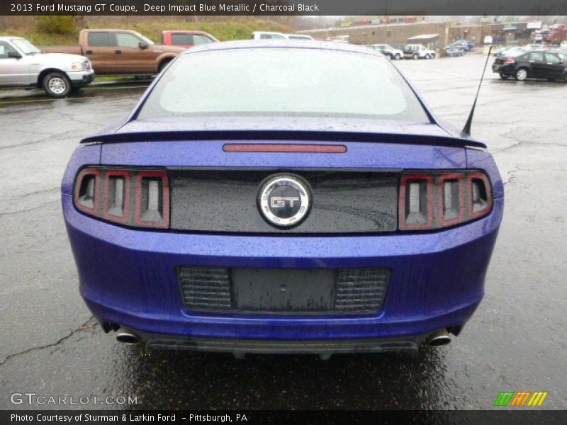 Deep Impact Blue Metallic / Charcoal Black 2013 Ford Mustang GT Coupe