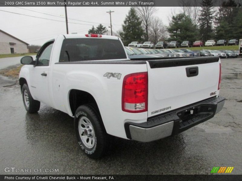Summit White / Dark Titanium 2009 GMC Sierra 1500 Work Truck Regular Cab 4x4
