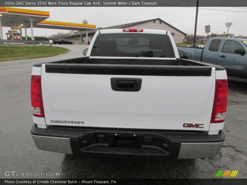 Summit White / Dark Titanium 2009 GMC Sierra 1500 Work Truck Regular Cab 4x4