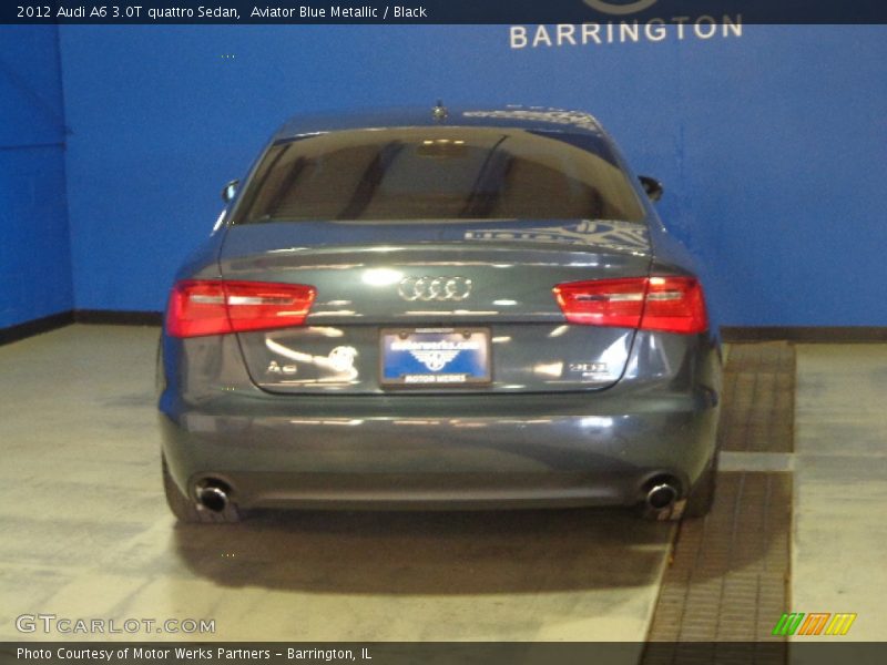 Aviator Blue Metallic / Black 2012 Audi A6 3.0T quattro Sedan