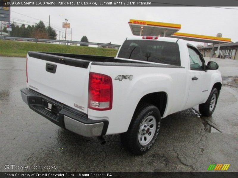 Summit White / Dark Titanium 2009 GMC Sierra 1500 Work Truck Regular Cab 4x4