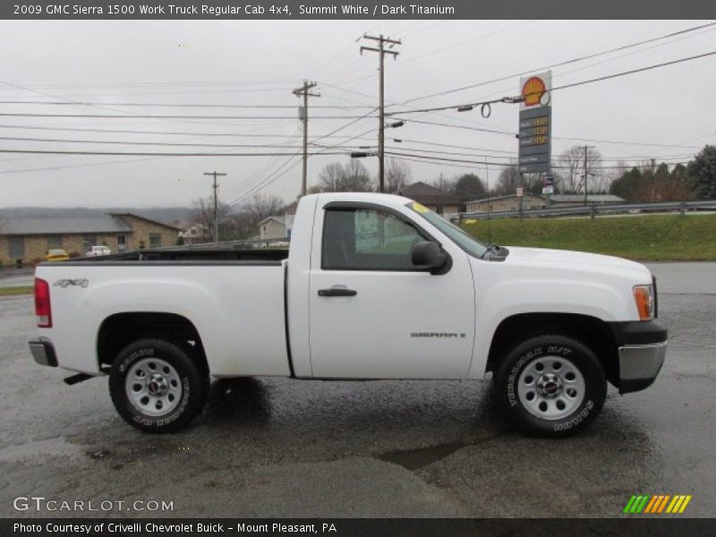 Summit White / Dark Titanium 2009 GMC Sierra 1500 Work Truck Regular Cab 4x4