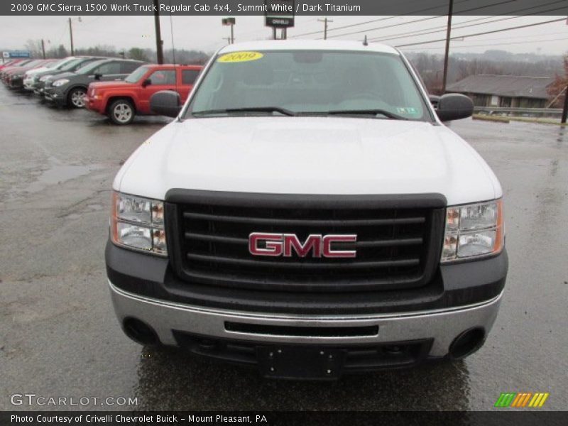 Summit White / Dark Titanium 2009 GMC Sierra 1500 Work Truck Regular Cab 4x4