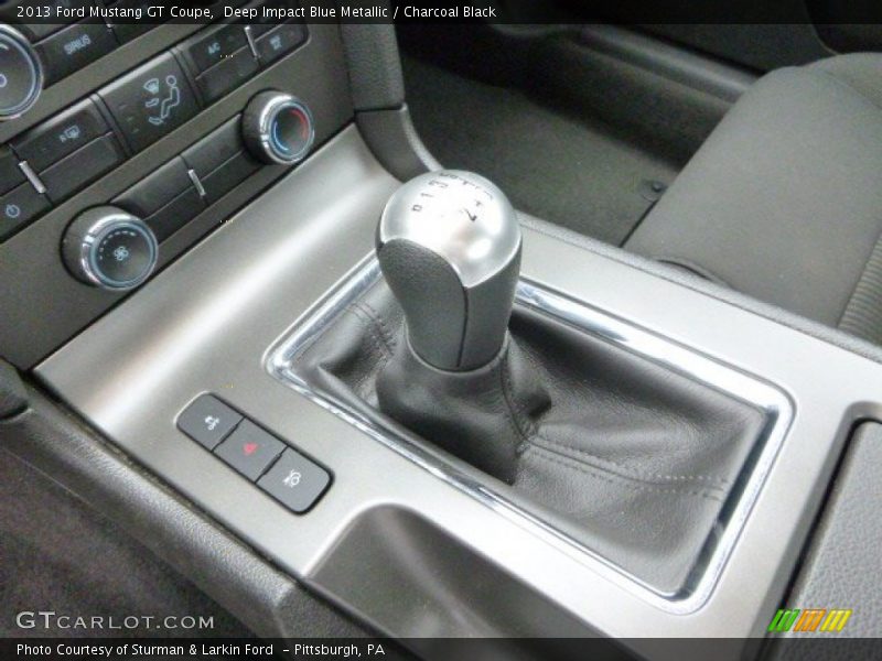 Deep Impact Blue Metallic / Charcoal Black 2013 Ford Mustang GT Coupe