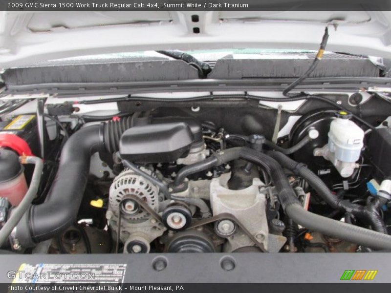 Summit White / Dark Titanium 2009 GMC Sierra 1500 Work Truck Regular Cab 4x4