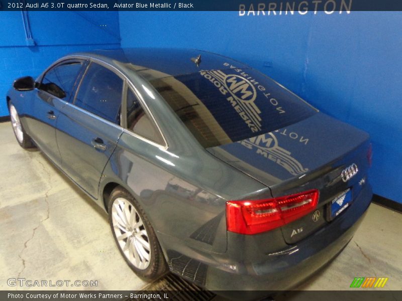 Aviator Blue Metallic / Black 2012 Audi A6 3.0T quattro Sedan