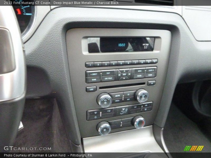 Deep Impact Blue Metallic / Charcoal Black 2013 Ford Mustang GT Coupe