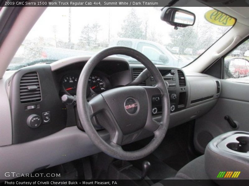 Summit White / Dark Titanium 2009 GMC Sierra 1500 Work Truck Regular Cab 4x4