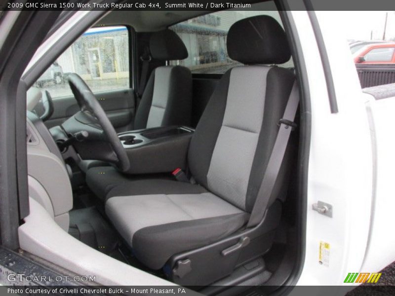 Summit White / Dark Titanium 2009 GMC Sierra 1500 Work Truck Regular Cab 4x4