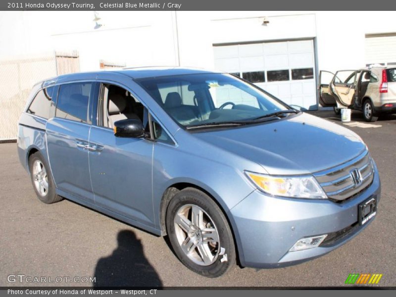 Celestial Blue Metallic / Gray 2011 Honda Odyssey Touring