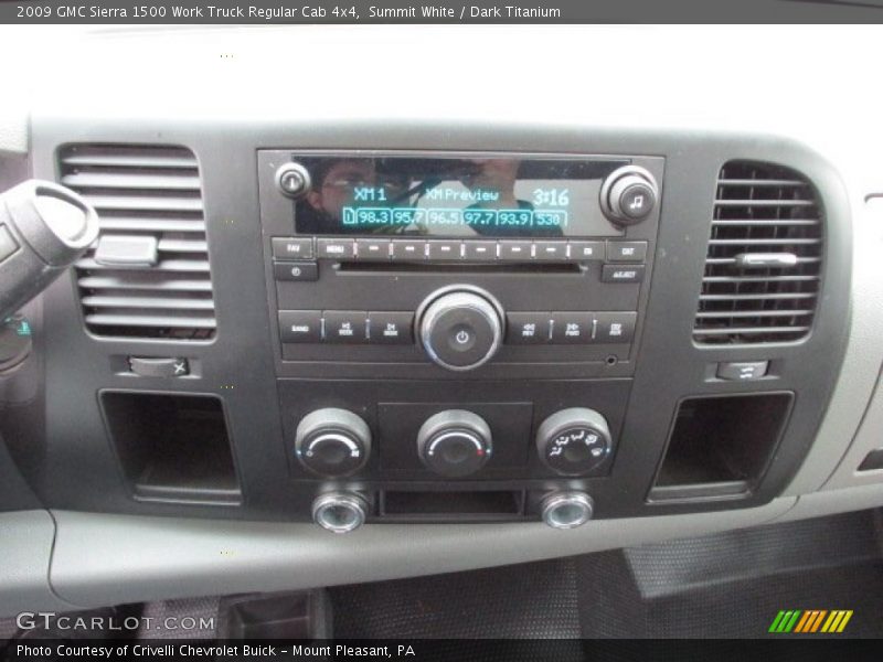 Summit White / Dark Titanium 2009 GMC Sierra 1500 Work Truck Regular Cab 4x4