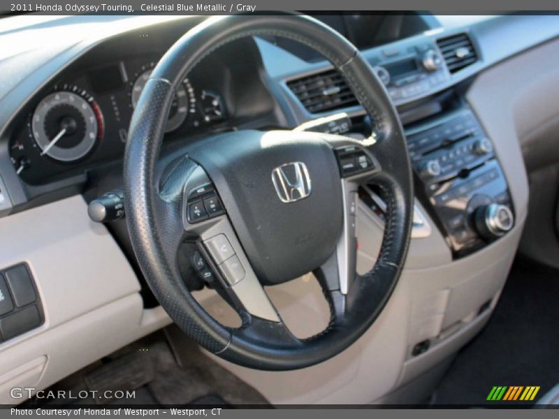 Celestial Blue Metallic / Gray 2011 Honda Odyssey Touring
