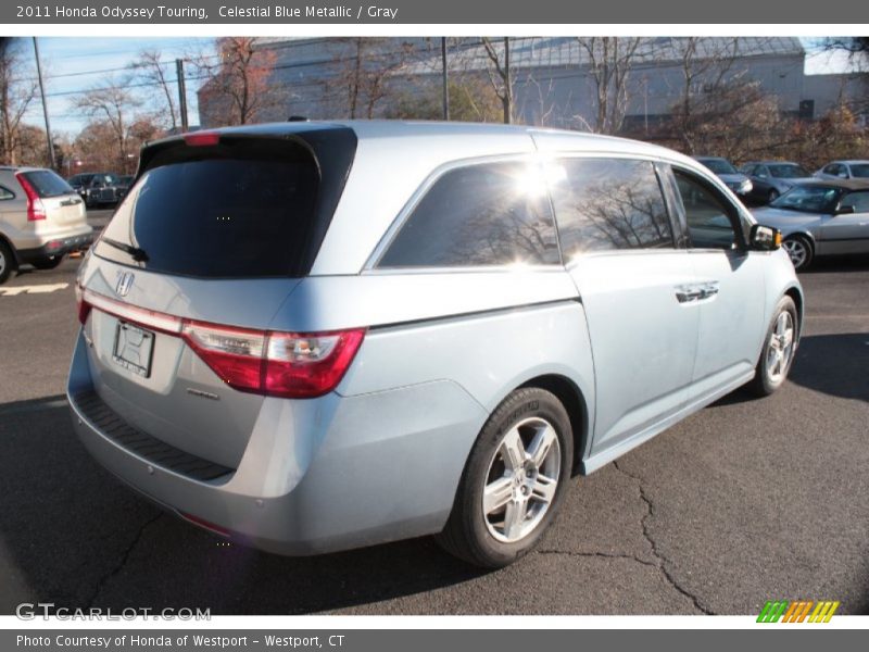 Celestial Blue Metallic / Gray 2011 Honda Odyssey Touring