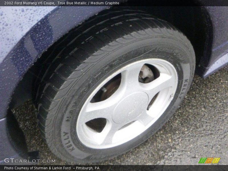 True Blue Metallic / Medium Graphite 2002 Ford Mustang V6 Coupe