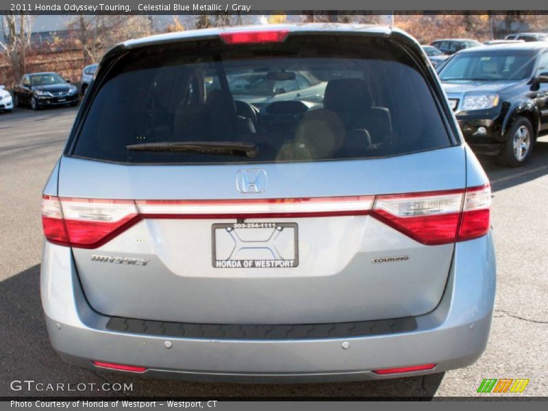 Celestial Blue Metallic / Gray 2011 Honda Odyssey Touring