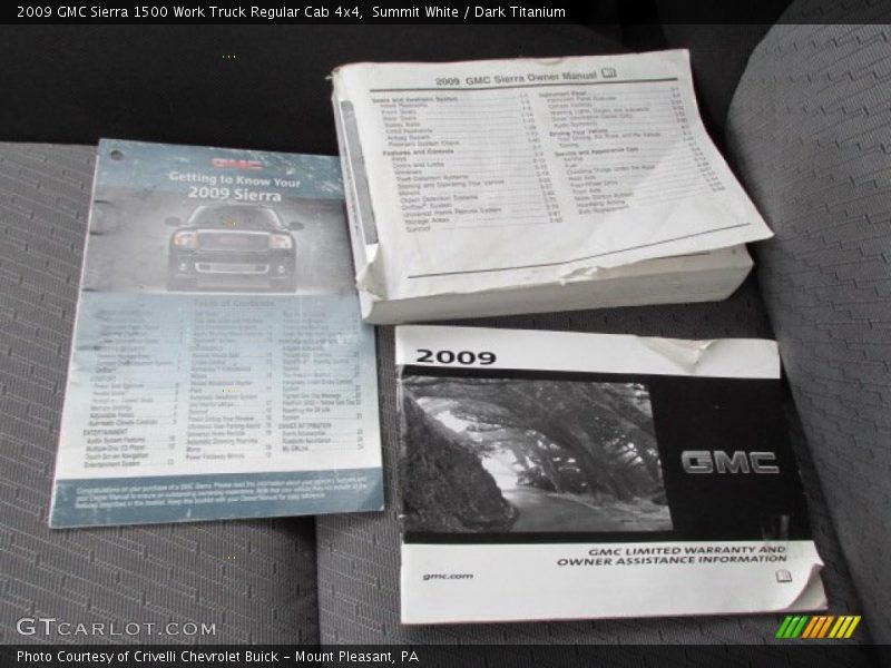 Summit White / Dark Titanium 2009 GMC Sierra 1500 Work Truck Regular Cab 4x4