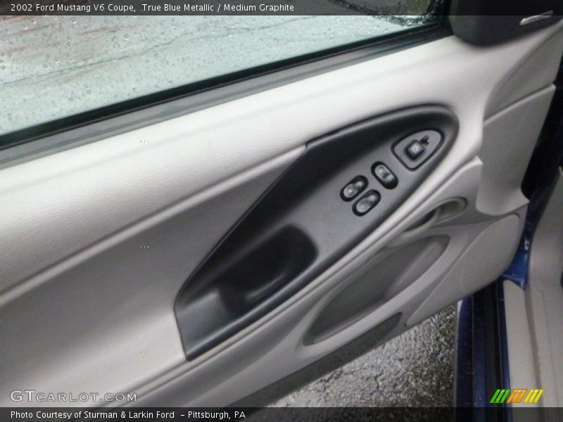 True Blue Metallic / Medium Graphite 2002 Ford Mustang V6 Coupe