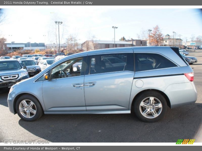 Celestial Blue Metallic / Gray 2011 Honda Odyssey Touring
