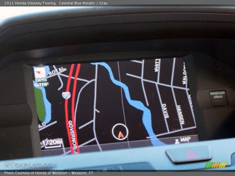 Celestial Blue Metallic / Gray 2011 Honda Odyssey Touring