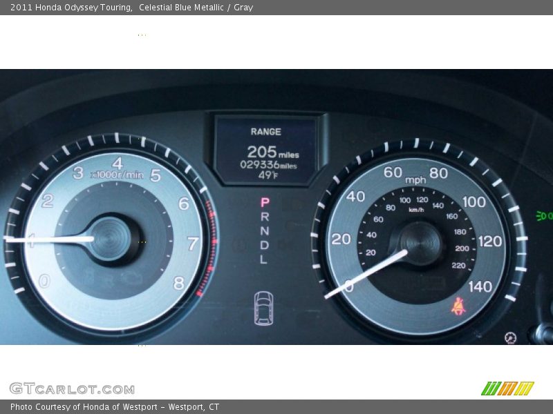 Celestial Blue Metallic / Gray 2011 Honda Odyssey Touring