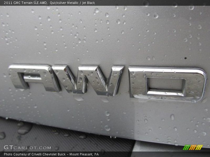 Quicksilver Metallic / Jet Black 2011 GMC Terrain SLE AWD