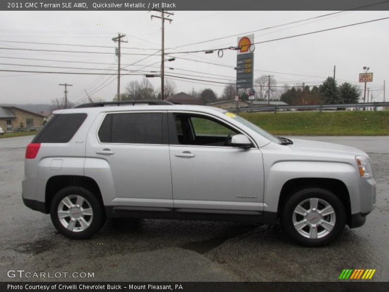 Quicksilver Metallic / Jet Black 2011 GMC Terrain SLE AWD