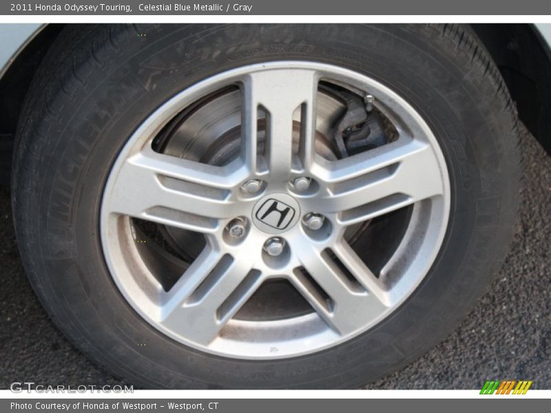 Celestial Blue Metallic / Gray 2011 Honda Odyssey Touring