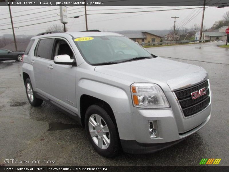 Quicksilver Metallic / Jet Black 2011 GMC Terrain SLE AWD