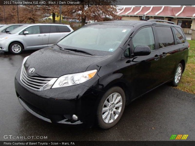 Black / Dark Charcoal 2011 Toyota Sienna XLE AWD