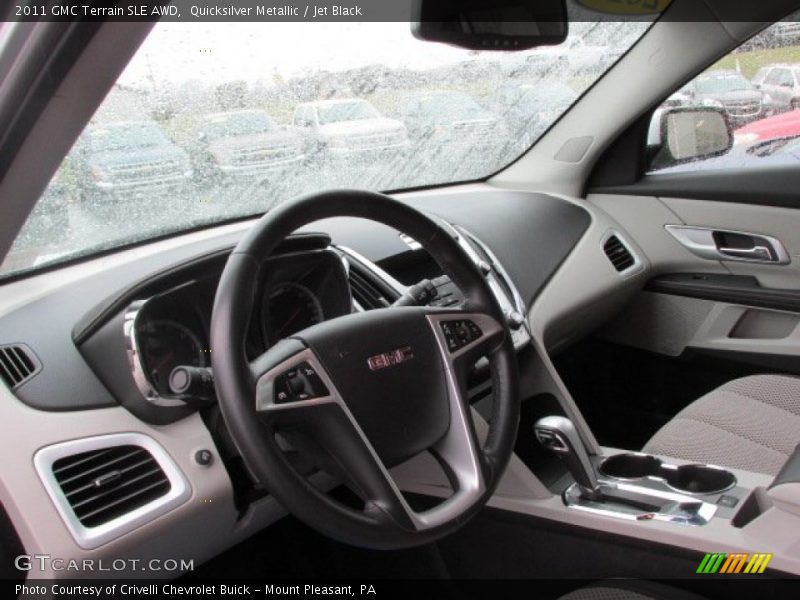 Quicksilver Metallic / Jet Black 2011 GMC Terrain SLE AWD