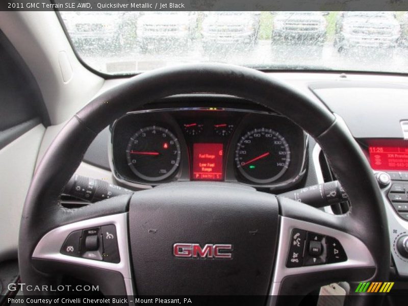 Quicksilver Metallic / Jet Black 2011 GMC Terrain SLE AWD
