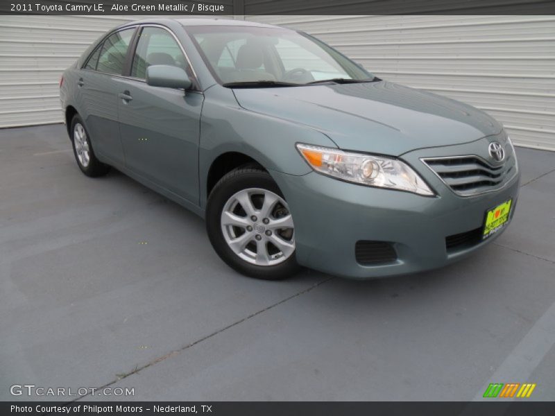 Aloe Green Metallic / Bisque 2011 Toyota Camry LE