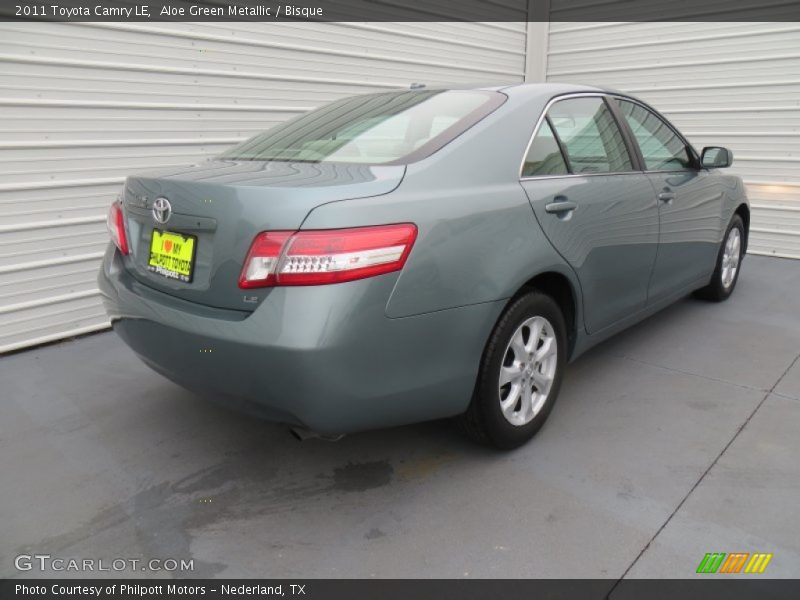 Aloe Green Metallic / Bisque 2011 Toyota Camry LE