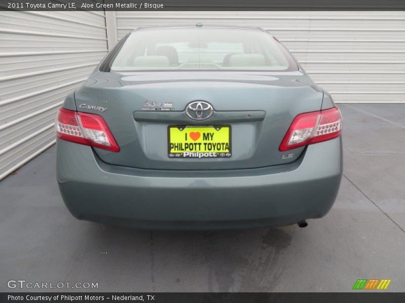 Aloe Green Metallic / Bisque 2011 Toyota Camry LE