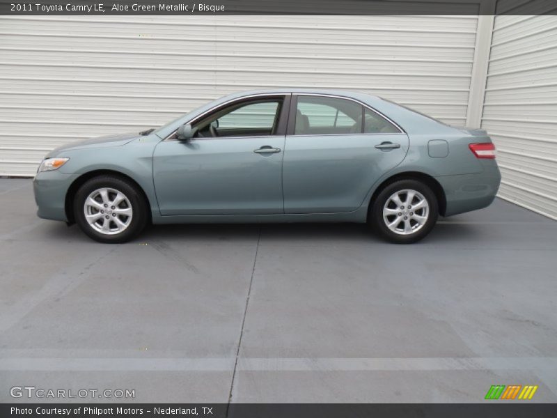 Aloe Green Metallic / Bisque 2011 Toyota Camry LE