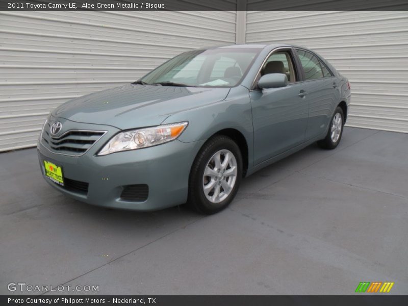 Aloe Green Metallic / Bisque 2011 Toyota Camry LE