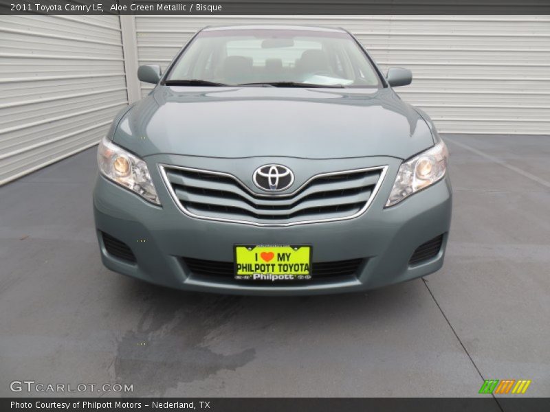 Aloe Green Metallic / Bisque 2011 Toyota Camry LE