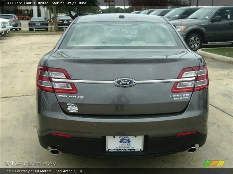 Sterling Gray / Dune 2014 Ford Taurus Limited